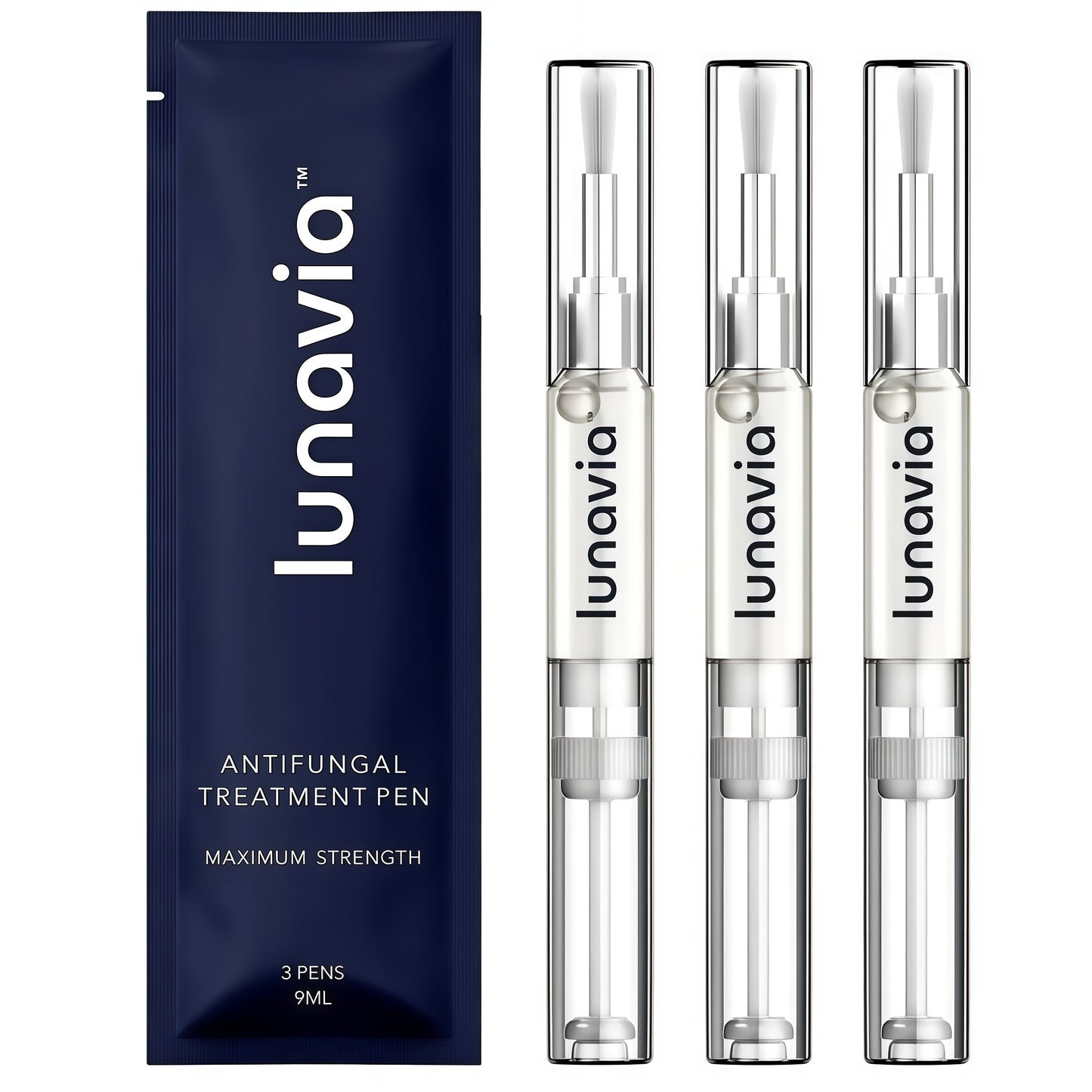 Lunavia Antifungal Pen – Cures Most Athlete’s Foot, Jock Itch, and Ringworm - 25% Undecylenic Acid with added Tea Tree, Jojoba, Clove Bud Oils & Aloe - 1-Pack Twist Pen (3ML Volume)